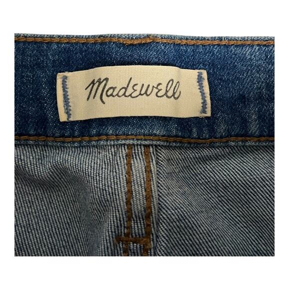 Madewell Jeans Women's 25 Blue The Perfect Vintage Distressed Straight Raw Hem - Picture 3 of 6